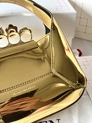 Colestore Alexander Mcqueen Mini Skull Four-Ring Metallic Shoulder Bag 20x12x8cm - 3