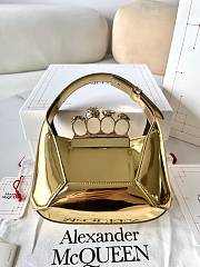 Colestore Alexander Mcqueen Mini Skull Four-Ring Metallic Shoulder Bag 20x12x8cm - 2
