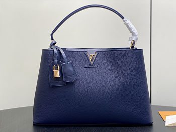 Colestore Louis Vuitton Capucines GM Souple Navy 38 x 23 x 16 cm