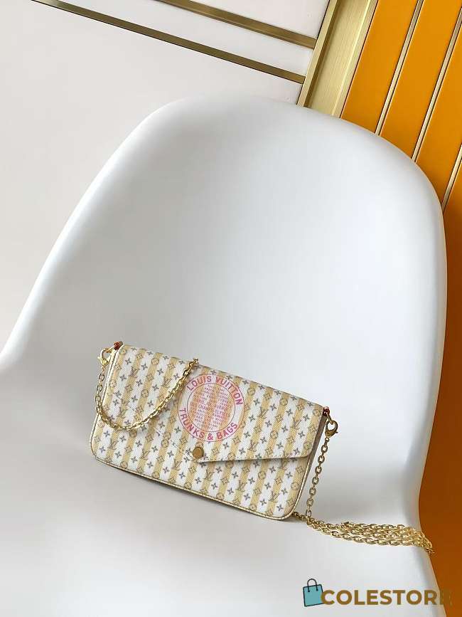 Colestore Louis Vuitton Pochette Félicie LV Stamp Banana 21 x 12 x 3 cm - 1