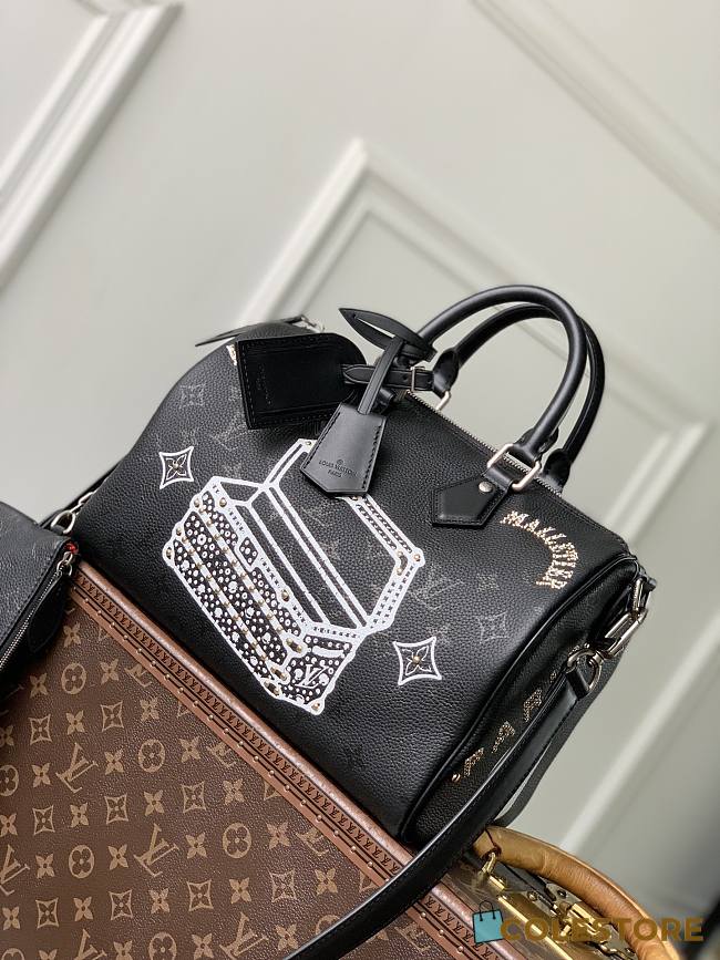 Colestore  Louis Vuitton Speedy P9 Bandoulière 30 Jackets Autres Cuirs Black 32 x 22.5 x 18 cm - 1