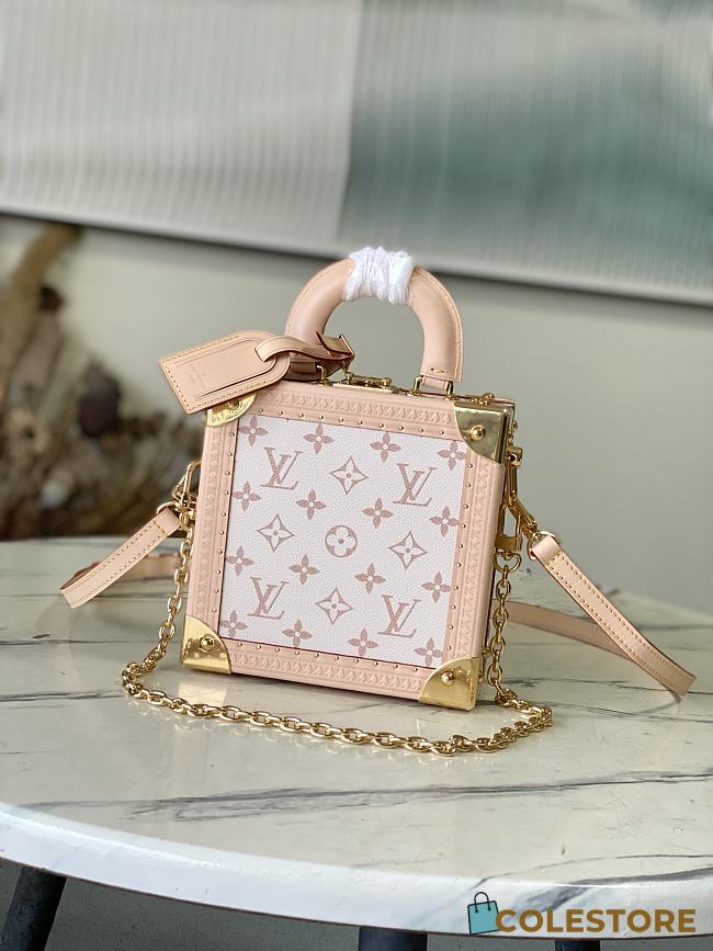 Colestore Louis Vuitton Mini Square Trunk Monogram Dune 17 x 17 x 8 cm - 1