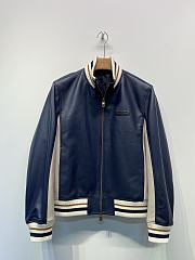 Colestore Louis Vuitton Sporty Leather Track Top Dark Blue  - 1