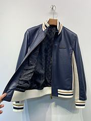 Colestore Louis Vuitton Sporty Leather Track Top Dark Blue  - 2