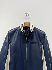 Colestore Louis Vuitton Sporty Leather Track Top Dark Blue  - 3