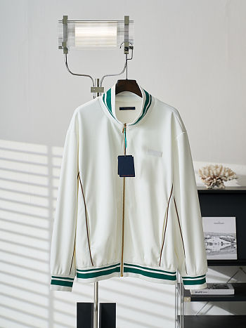 Colestore Louis Vuitton Perforated Leather Tracktop White