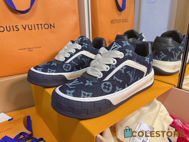 Colestore Louis Vuitton LV Tilted Sneaker Indigo Blue - 1