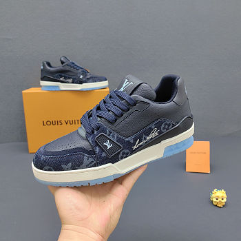 Colestore Louis Vuitton LV Trainer Sneaker Indigo Blue