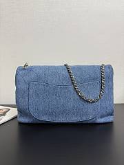 Colestore Chanel Maxi Flapbag Denim & Gold Metal Blue 26 x 38.5 x 11cm - 6