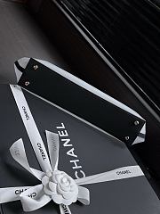 Colestore Chanel Large Shopping Bag   Mesh, Calfskin & Gold-Tone Metal  Transparent & Black 31x47x11cm - 6