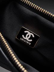 Colestore Chanel Large Shopping Bag   Mesh, Calfskin & Gold-Tone Metal  Transparent & Black 31x47x11cm - 2