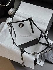 Colestore Chanel Coco Beach 2026 collection   Small Shopping Bag   Mesh, Calfskin & Gold-Tone Metal  Transparent & Black 20x28x7cm - 5