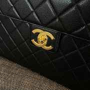 Colestore Chanel Caviar Quilted Briefcase Laptop Bag Black 36.5x4x26.5cm - 4