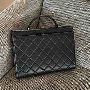 Colestore Chanel Caviar Quilted Briefcase Laptop Bag Black 36.5x4x26.5cm - 2