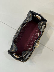 Colestore Chanel 25 Mini Handbag   Perforated Calfskin & Gold-Tone Metal  Black  20 x 22 x 12.5cm - 2