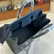 Colestore Hermes Dark Navy Blue Matte Alligator HAC40 Palladium Hardware 40 x 40 x 23 cm - 4