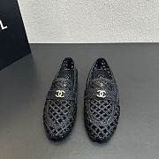 Colestore    Chanel Moccasins - Lambskin, Black  - 4