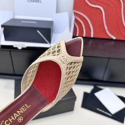 Colestore Chanel Coco Beach 2026 collection   Mules   Mixed Fibers, Cotton & Lambskin  Light Beige - 6