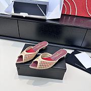 Colestore Chanel Coco Beach 2026 collection   Mules   Mixed Fibers, Cotton & Lambskin  Light Beige - 5
