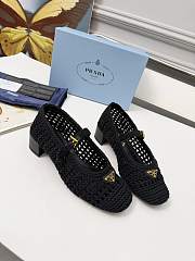 Colestore Prada Low heel mesh fabric ballerinas Black  - 1