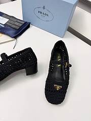 Colestore Prada Low heel mesh fabric ballerinas Black  - 2