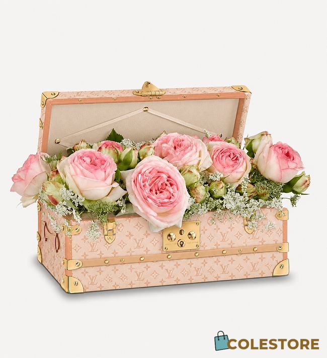 Colestore Louis Vuitton Malle Fleurs The Flower Trunk Lin Beige Monogram Origine coated canvas 29.5 x 11.5 x 14.5 cm - 1