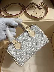 Colestore  Louis Vuitton Nano Speedy Monogram Emblème Peuplier Jacquard textile 16 x 10 x 7.5 cm - 1