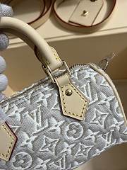 Colestore  Louis Vuitton Nano Speedy Monogram Emblème Peuplier Jacquard textile 16 x 10 x 7.5 cm - 5