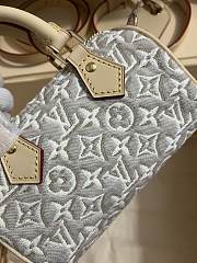Colestore  Louis Vuitton Nano Speedy Monogram Emblème Peuplier Jacquard textile 16 x 10 x 7.5 cm - 4