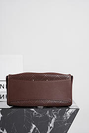 Colestore Chanel 25 Small Handbag   Perforated Calfskin & Gold-Tone Metal  Dark Brown  30 x 26 x 14cm - 5