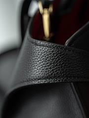 Colestore Ferragamo Hug Leather Tote Bag Black 21cm - 6