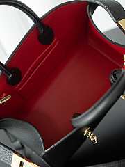 Colestore Ferragamo Hug Leather Tote Bag Black 21cm - 4