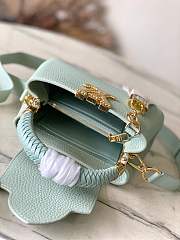 Colestore Louis Vuitton Capucines Mini Jade Green Taurillon Leather M15157 21 x 13.6 x 8 cm - 6