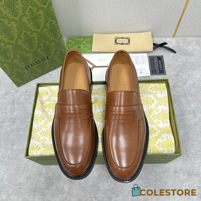 Colestore Gucci Penny Loafer Brown - 1