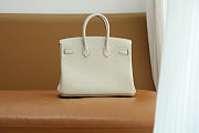 Colestore Hermes Birkin 25 Craie Togo Rose Gold Hardware  - 4
