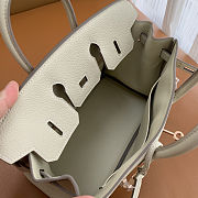 Colestore Hermes Birkin 25 Craie Togo Rose Gold Hardware  - 3