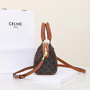 Colestore Celine Small Boston In Triomphe Canvas and calfskin Tan 20 x 14 x 10 cm - 6