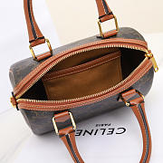 Colestore Celine Small Boston In Triomphe Canvas and calfskin Tan 20 x 14 x 10 cm - 4
