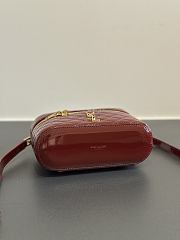 Colestore  YSL Saint Laurent Gaby vanity in Shiny lambskin in Bordeaux 18x11x6.5cm - 6