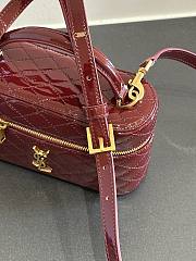 Colestore  YSL Saint Laurent Gaby vanity in Shiny lambskin in Bordeaux 18x11x6.5cm - 3