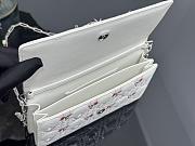 Colestore Dior Dioramour My Dior Mini Bag White Cannage Lambskin Embroidered with Multicolor Doves & Roses Motif  21 x 11.5 x 4.5 cm - 5