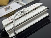 Colestore Dior Dioramour My Dior Mini Bag White Cannage Lambskin Embroidered with Multicolor Doves & Roses Motif  21 x 11.5 x 4.5 cm - 4