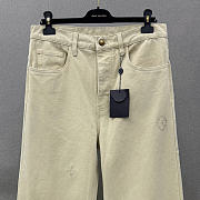 Colestore Louis Vuitton Embroidered Signature Skate Pants Ivory - 6
