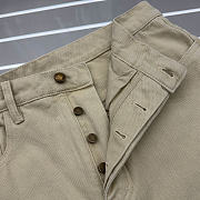 Colestore Louis Vuitton Embroidered Signature Skate Pants Ivory - 5
