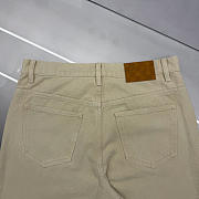 Colestore Louis Vuitton Embroidered Signature Skate Pants Ivory - 2