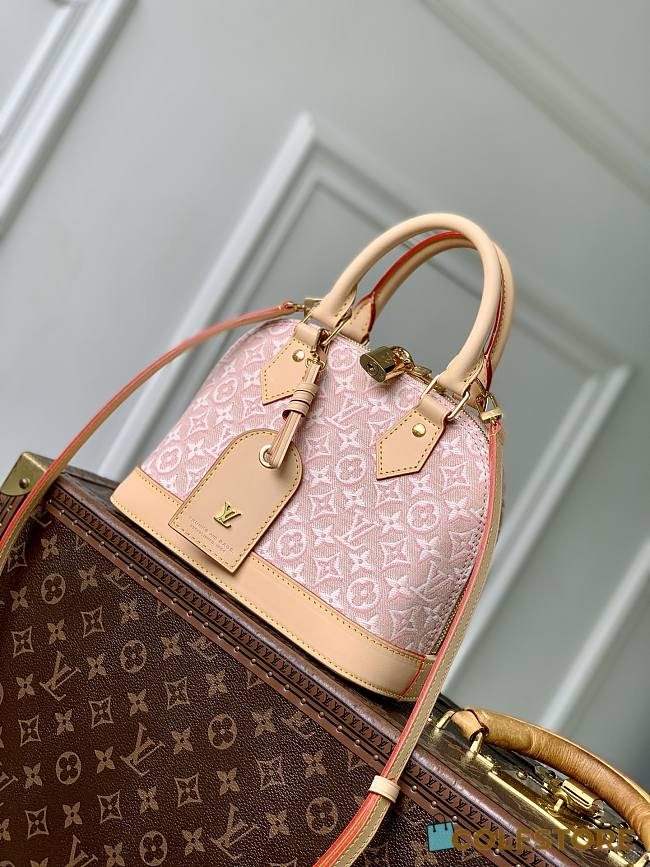 Colestore Louis Vuitton Alma BB Monogram Emblème Rose Ruban Jacquard textile 23.5 x 17.5 x 11.5 cm - 1