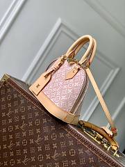 Colestore Louis Vuitton Alma BB Monogram Emblème Rose Ruban Jacquard textile 23.5 x 17.5 x 11.5 cm - 3