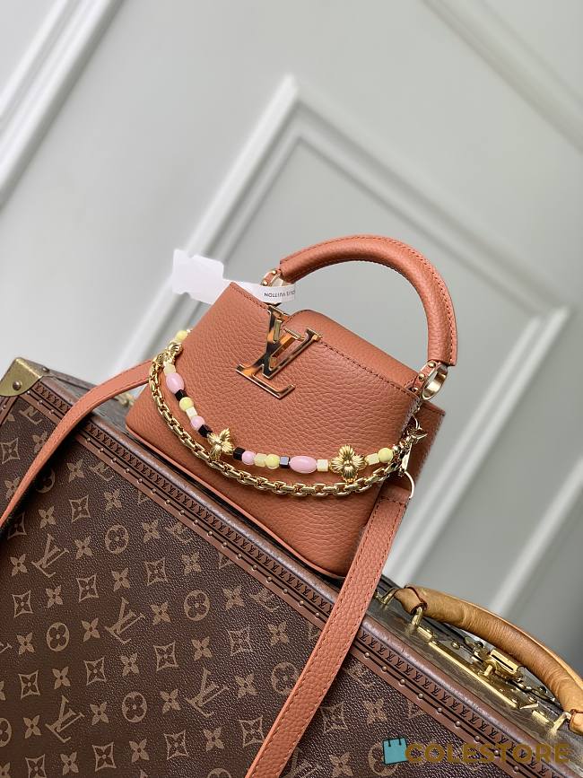 Colestore Louis Vuitton Sunbeam edition Capucines Mini Noisette Taurillon leather 21 x 14 x 8 cm - 1