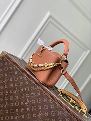 Colestore Louis Vuitton Sunbeam edition Capucines Mini Noisette Taurillon leather 21 x 14 x 8 cm - 5