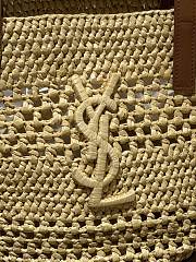 Colestore YSL Saint Laurent PANIER small in raffia Natural 44 x 22 x 22 cm - 5
